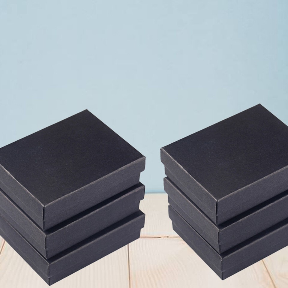 10 Pcs Black Organizer Bins Box Storage Jewelry Boxes Dustproof eBay