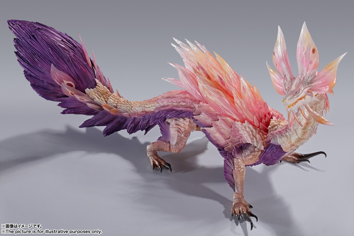 S.H. MonsterArts Mizutsune フィギュア TAMASHII NATIONS Monster Hunter Rise Mizutsune Action Figure