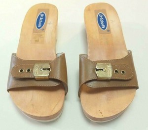 dr scholl's wooden clogs