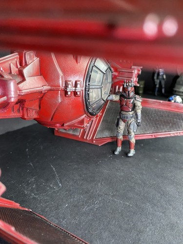 Star Wars Andor Tie Fighter Interceptor Kenner Sith Crimson Empire Collectible - Picture 3 of 24