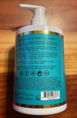 Spongelle BEACH GRASS Lavado de Manos y Cuerpo Ducha Baño Botella de Recarga 11 OZ Nuevo - Imagen 2 de 2
