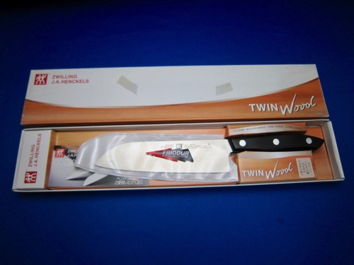 J.A. HENCKELS VINTAGE KOCHMESSER TWIN WOOD Messer Made Germany UNBENUTZTER ZUSTAND. - Bild 1 von 12