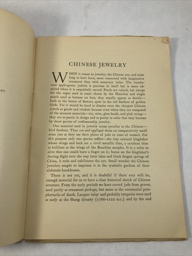 Chinese Jewelery Picture Book Metropolitan Museum of Art 1940 Booklet 1 of 1500 - Picture 4 of 10