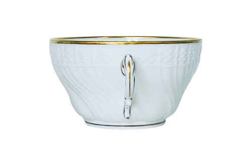 Vintage Richard Ginori FIRENZE Pittoria White Swirl Gold Leaf Cup & Saucer Set - Picture 13 of 17