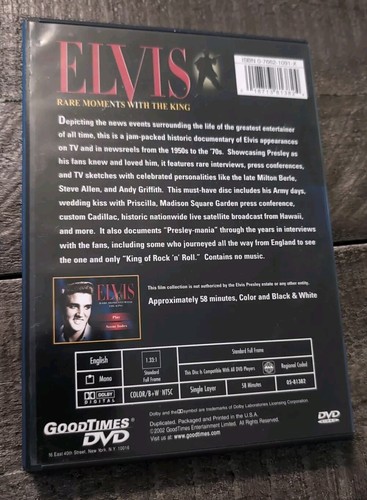 Elvis King Of Entertainment UNOPENED DVD Tribute Plus DVD Rare Moments with King - Bild 6 von 9
