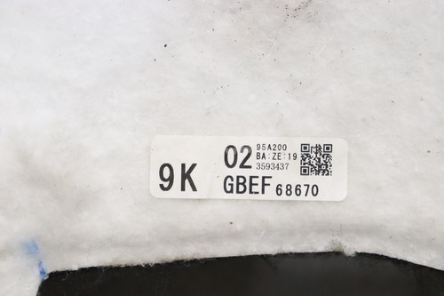 2018 - 2021 MAZDA 6 FLOOR INTERIOR CARPET COVER LINER MAT OEM GBEF68670 - Picture 16 of 17