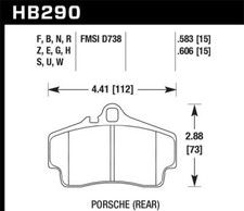 Hawk Performance HB290G.583 DTC-60 Disc Brake Pad