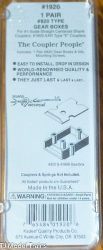 Kadee #1920 (G Scale) #820 Type Gear Boxes (1 Pair in pkg) - Picture 2 of 2
