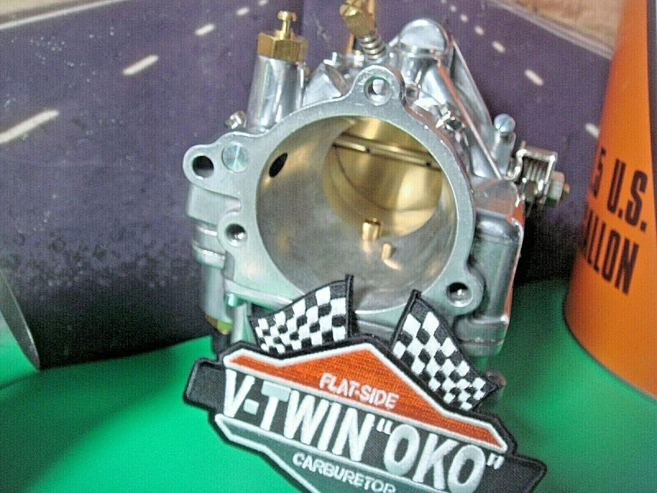 Harley Shorty Carb Kit 40mm 1-7/8" EVO TC FXST FLST FLH OKO V-Twin 35-0870 X1 Foto 2 de 4