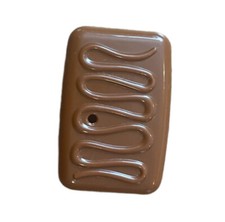 Fisher Price Laugh  Learn Tea Set CAKE Piece Only Rectangle Fudge Chocolate