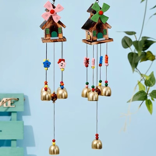 20" Outside/Inside Wind Chimes, Wooden with Soothing Deep Tones birthday gift. - Picture 2 of 13