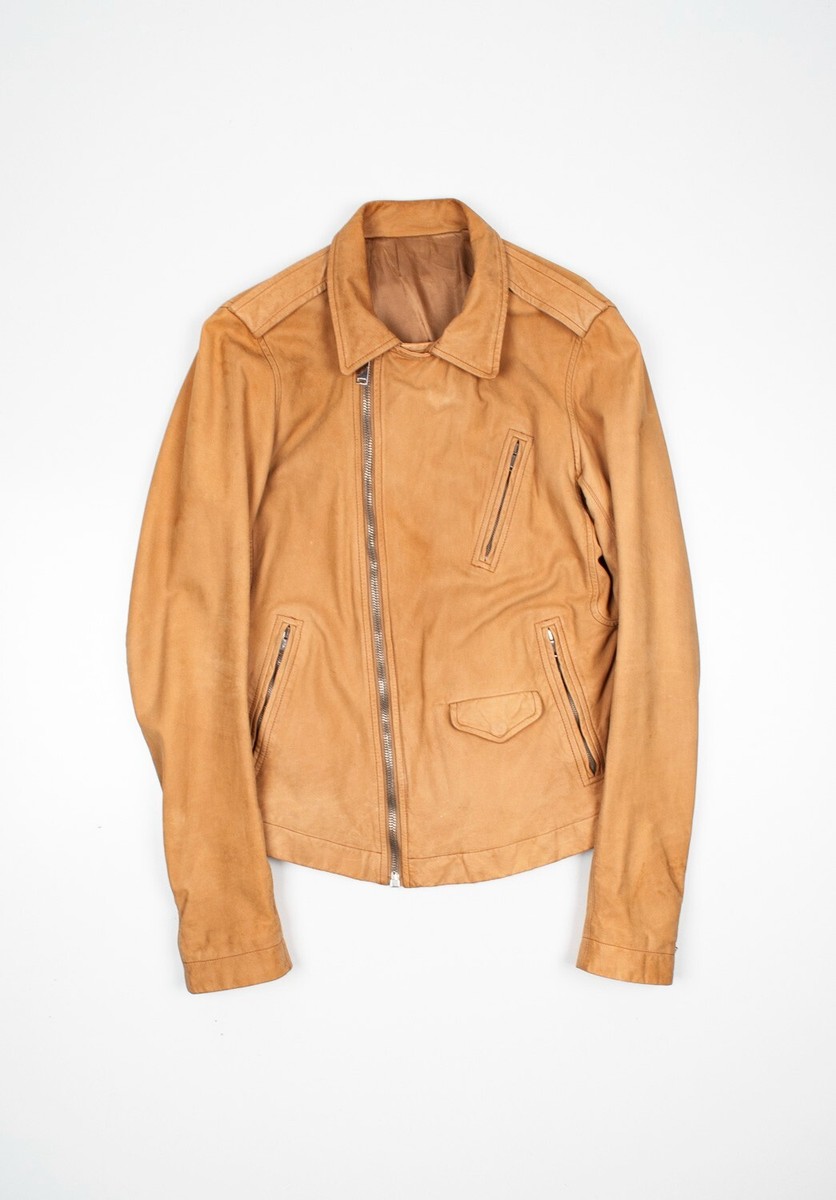 rick owens レザージャケット サイズ50 Rick Owens Men Leather Jacket Biker Size 50/M | eBay