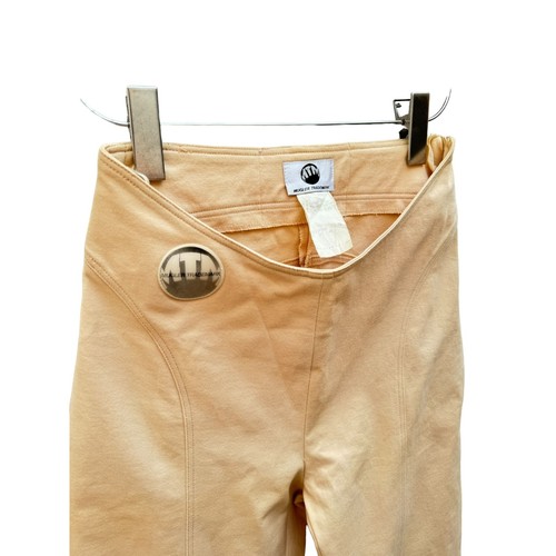 Pantalones Thierry Mugler Vintage Beige Talla 34 EE. UU. 24 - Imagen 2 de 7
