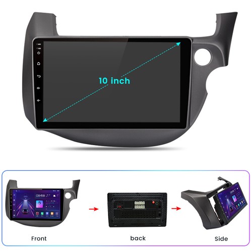 Reproductor de radio GPS estéreo CarPlay para Honda Fit Jazz 2007-2013 10"" Android 12 para automóvil - Imagen 11 de 12