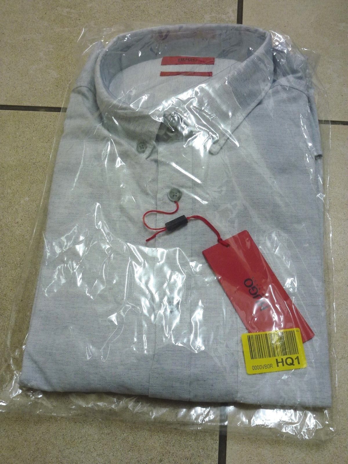 Hugo Boss Mens L Sleeve Emingway Micro Dot Shirt Large BNWT RRP Light Grey Hugo Boss Mens L Sleeve Emingway Micro Dot Shirt Large BNWT RRP Light Grey