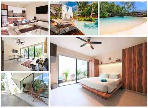 7 Tagen /1 Woche Stay Auf Dk Tulum, Mexico ☀️ 1 Schlafzimmer Urlaub Wohnung - Bild 1 von 16