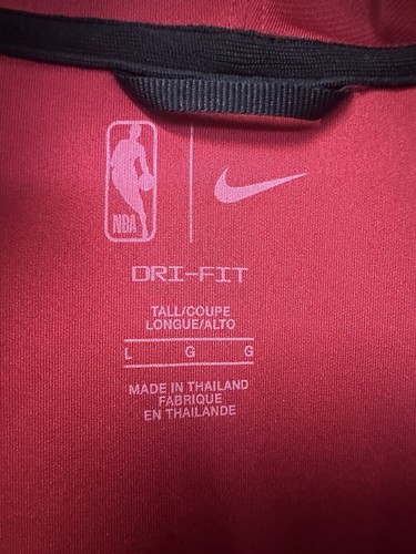 Men's Nike Miami Heat Red Hoodie Thermal Flex Jacket Training Size LARGE - Picture 7 of 9