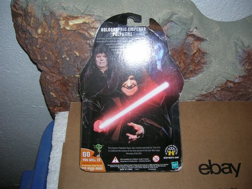 Exclusivo Hasbro Star Wars Revenge of the Sith Emperador Holográfico Toys R Us Nuevo en Paquete - Imagen 5 de 6