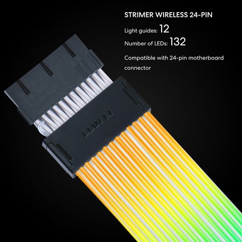 Lian Li PW24-1W-T Strimer Wireless 24 Pin - Connector Included - Addressable RGB - Picture 4 of 6