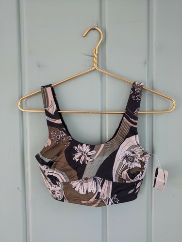 FP Free People Movement Wave Crush Sports Bra Womens XS 0 2 Black Combo Floral - Picture 12 of 12