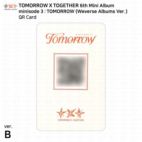 TXT Tomorrow X Together minisode 3: TOMORROW Photocard Postcard Poster Sticker - Picture 157 of 159