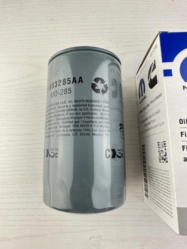 Dodge Ram Cummins 1989-2020 5,9 L 6,7 L filtro de aceite de motor diésel OEM# 5083285AA Foto 3 de 3