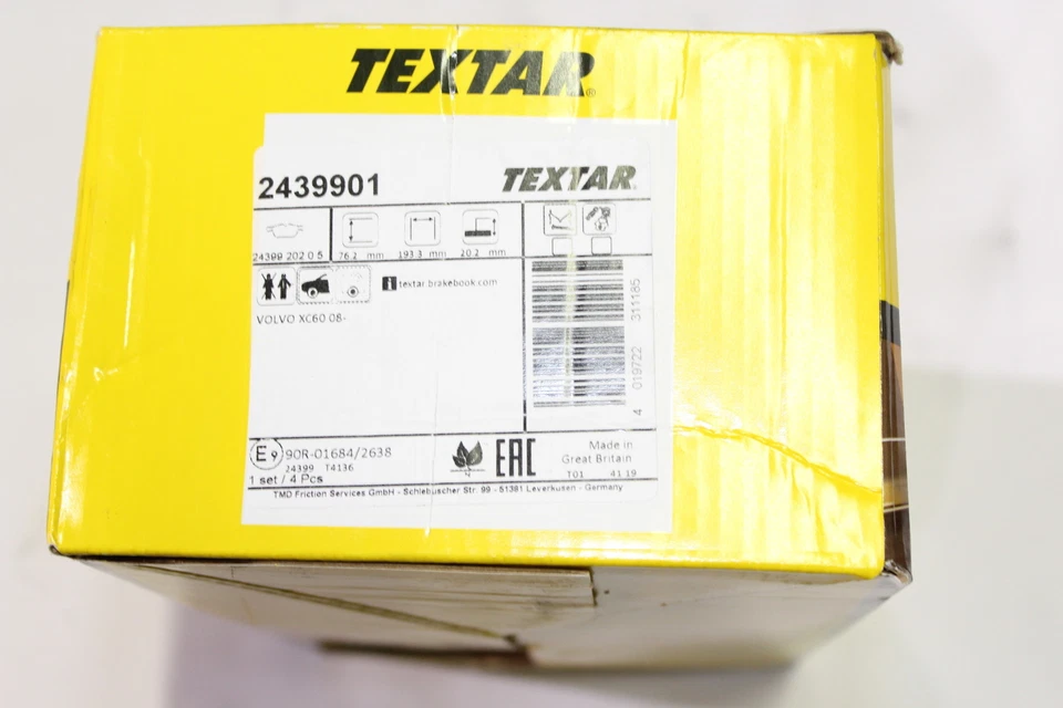 Front brake pads for Volvo XC60 2010-2016 - Image 2 of 3