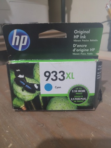 Genuine Factory HP 933XL Cyan Ink Cartridge Exp 09/22 - Sealed - Picture 1 of 5