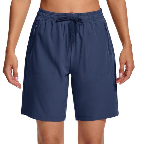 Pantalones Cortos de Entrenamiento Informales para Mujer Gimnasio Aire Libre Senderismo Secado Rápido Ligeros Pantalones de Trabajo - Imagen 50 de 78