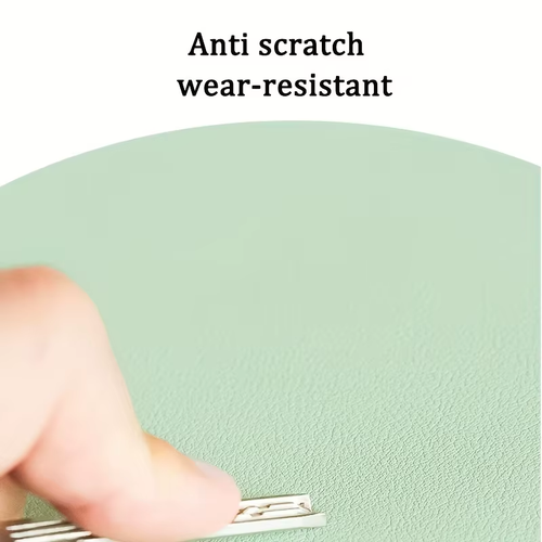 Tapis De Souris Rond Simple Face, Couleur Unie, Universel, Antidérapant, Adapté - Photo 6/16