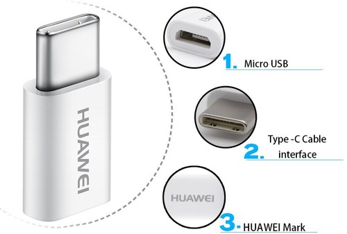 Original USB 3.1 Type-C to Micro USB Adapter Converter For Huawei Mate20 Pro AU - Picture 2 of 6