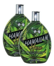 2 Bottles of Hawaiian Haze Tanning Lotion with High Potency Bronzers.