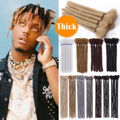 Afro 1-5 Packs Men's Dreadlocks Crochet Braided Dreads Loc