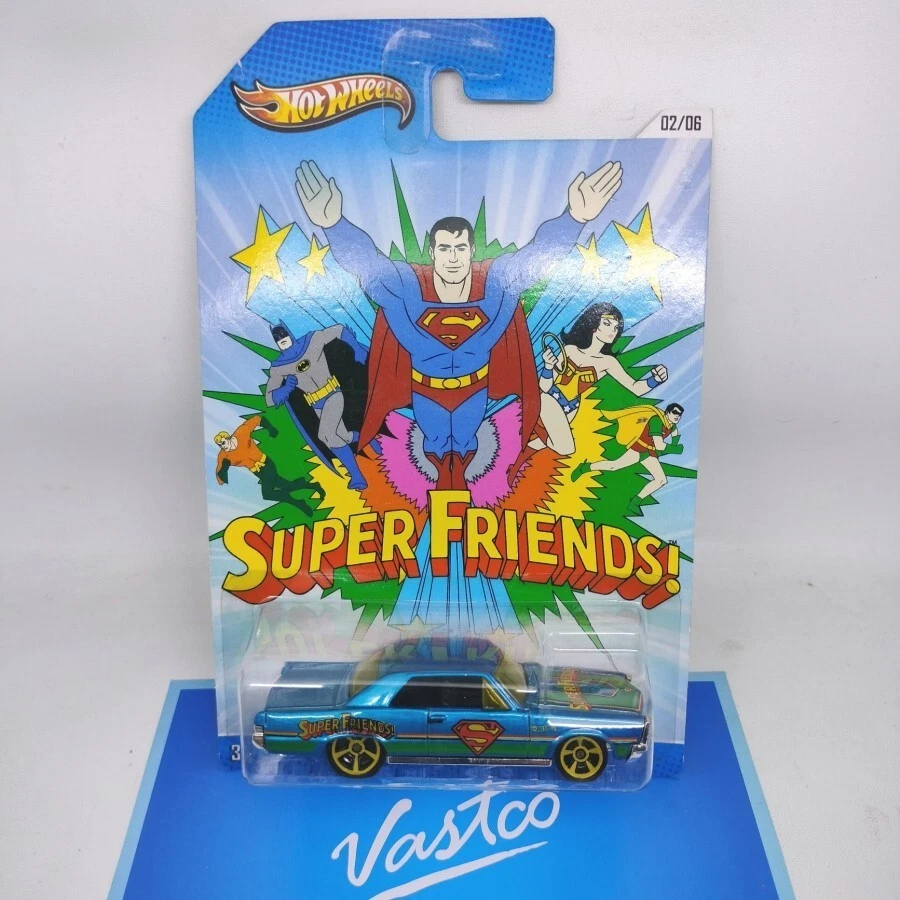 Hot Wheels Diecast DC Comics Superman Super Friends 65 Pontiac GTO