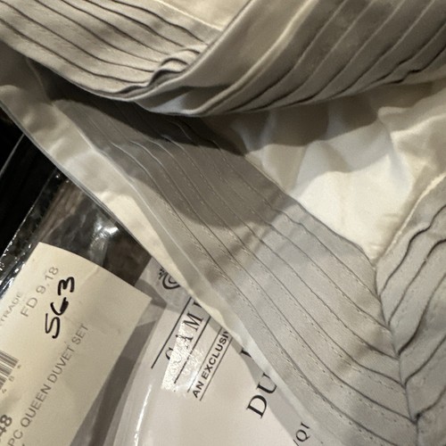 Cambay Linens 3 Piece Luxurious Cotton Satin Duvet Cover Set, Full Queen - 第 1/3 張圖片