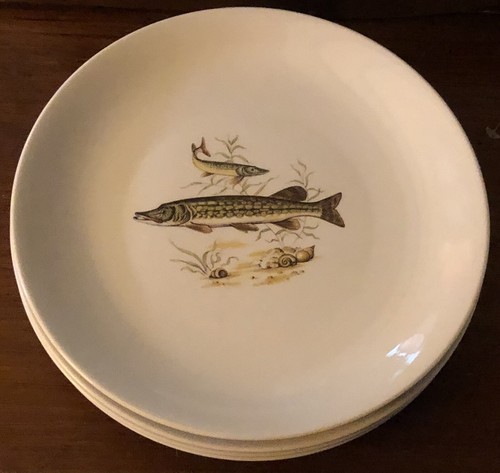 5 Crown Ducal, A G Richardson, 10” Fish Dinner Plates & Small Serving Dish VGC. - Picture 3 of 9