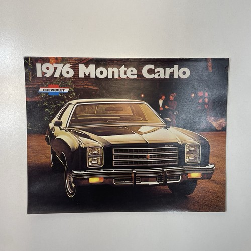 Chevrolet 1976 Monte Carlo Original Car Dealer Sales Brochure Catalog Chevy