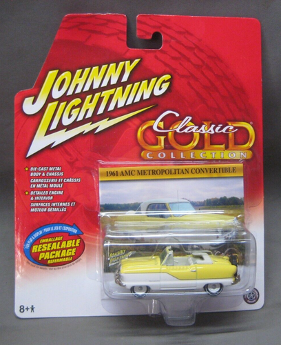 JOHNNY LIGHTNING MINT ON CARD CLASSIC GOLD SERIES 1961 AMC METROPOLITAN CONVER x