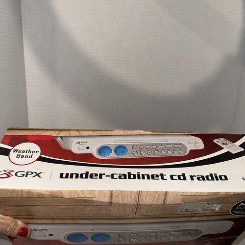 NEW GPX Undercabinet CD Radio with Remote Control MP3 Line Input Timer Clock - Picture 7 of 12