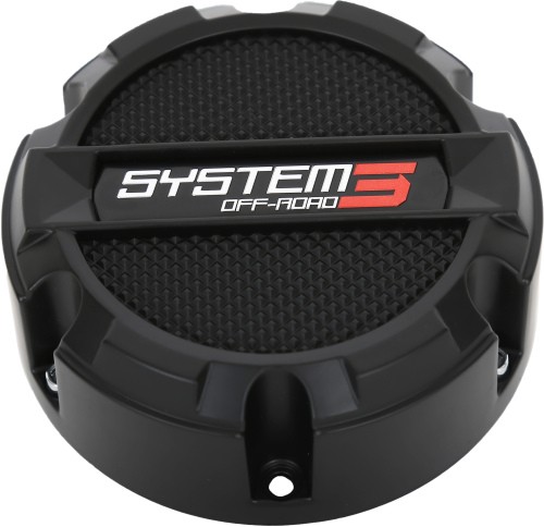 System 3 ST-4/ST-5/SB-4/SB-5 Center Caps - Gloss Black ATV/UTV CAPS3-150 3-3150 - Bild 1 von 3