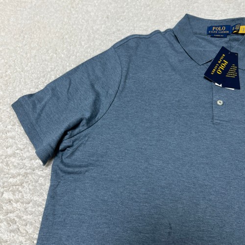 Polo Ralph Lauren Hombre Extra Grande Azul Calce Clásico Rendimiento Pony c6 - Imagen 4 de 12