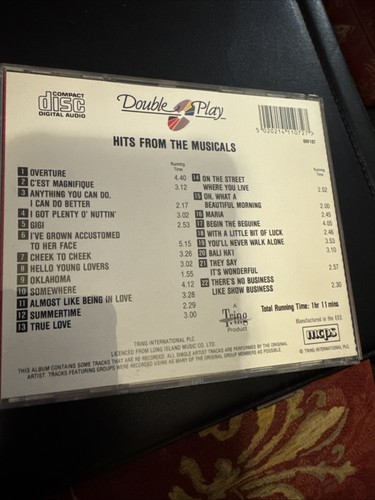 VARIOUS - HITS FROM THE MUSICALS, VARIOUS, Used; CD - Picture 2 of 4