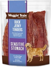 Duck Jerky Tenders for Sensitive Stomach for Dogs - 12 Oz Pouch - Grain Free, Hi