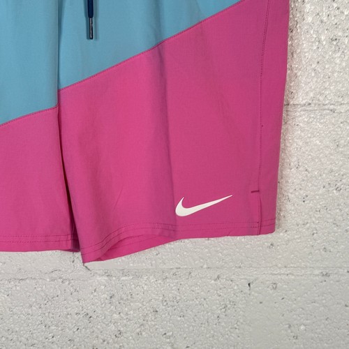 Nike Men's Color Surge Colorblocked 9" Swim Trunks - Playful Pink small $74 - Picture 5 of 6