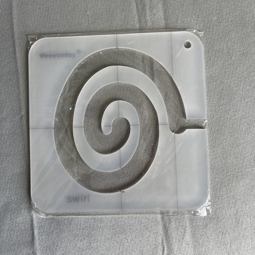 5 Stück Weewooday Free Motion Quilten Lineale Schablonen Set Acryl für Maschinen - Bild 3 von 13
