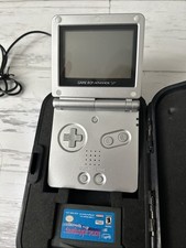 Nintendo Game Boy Advance SP Handheld System - Silver Excellent Condition