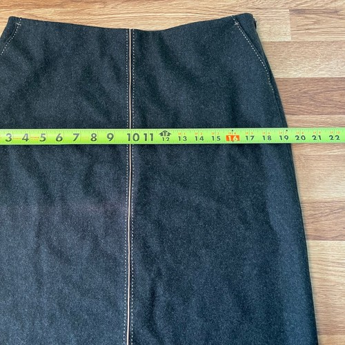 J. CREW Woll Bleistiftrock Gr. 8 dunkeljägergrün Corporate Old Money Klassiker - Bild 4 von 6