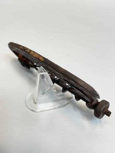 18th.C Forged Iron Pocket Corkscrew Folding Multi Tool Ornate Flint Mega Rare - Picture 4 of 13