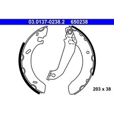 ATE 03.0137-0238.2 Bremsbackensatz für FORD ESCORT 91 I ORION AAL ABL ALL AFL