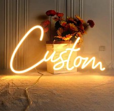 Personalized Neon Sign Custom LED Neon Name Sign Home Decor Logo Business Sign